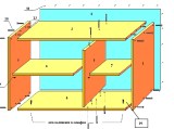 Антресоль шкафа Оскар-3 высотой 60см. фасад с сучками